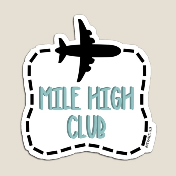 Item preview, Mile High Club / Airplane Sticker designed and sold by ThePlannersNook.