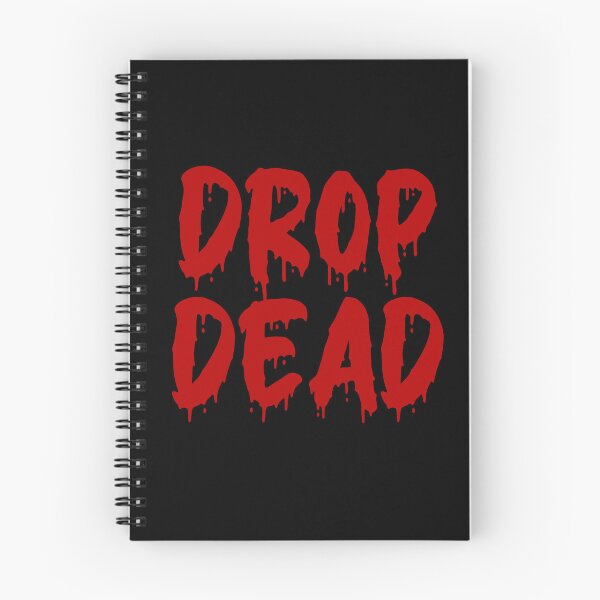 Item preview, RED ON BLACK DROP DEAD BLOOD DRIP designed and sold by RomeArtCo.
