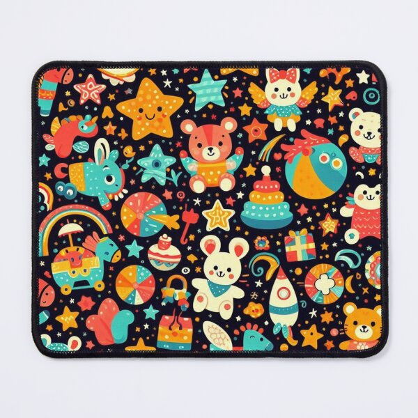 Item preview, Playful Stars & Animals Children's Fabric: Bright and Cheerful Designs designed and sold by Rui Fernandes.