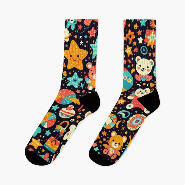 Item preview, Playful Stars & Animals Children's Fabric: Bright and Cheerful Designs designed and sold by Rui Fernandes.