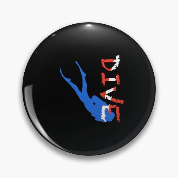 Item preview, Dive Flag - Dive Vertical and Diver Blue designed and sold by Gillesocean31.