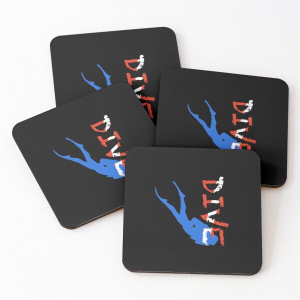 Item preview, Dive Flag - Dive Vertical and Diver Blue designed and sold by Gillesocean31.