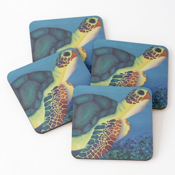 Item preview, Colorful Sea Turtle designed and sold by goddessemily.