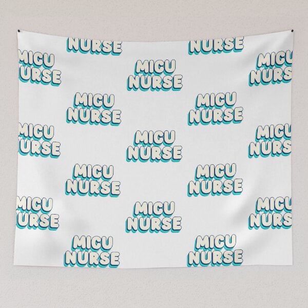 Item preview, MICU Nurse (Retro Aqua) designed and sold by Whackadoodletee.