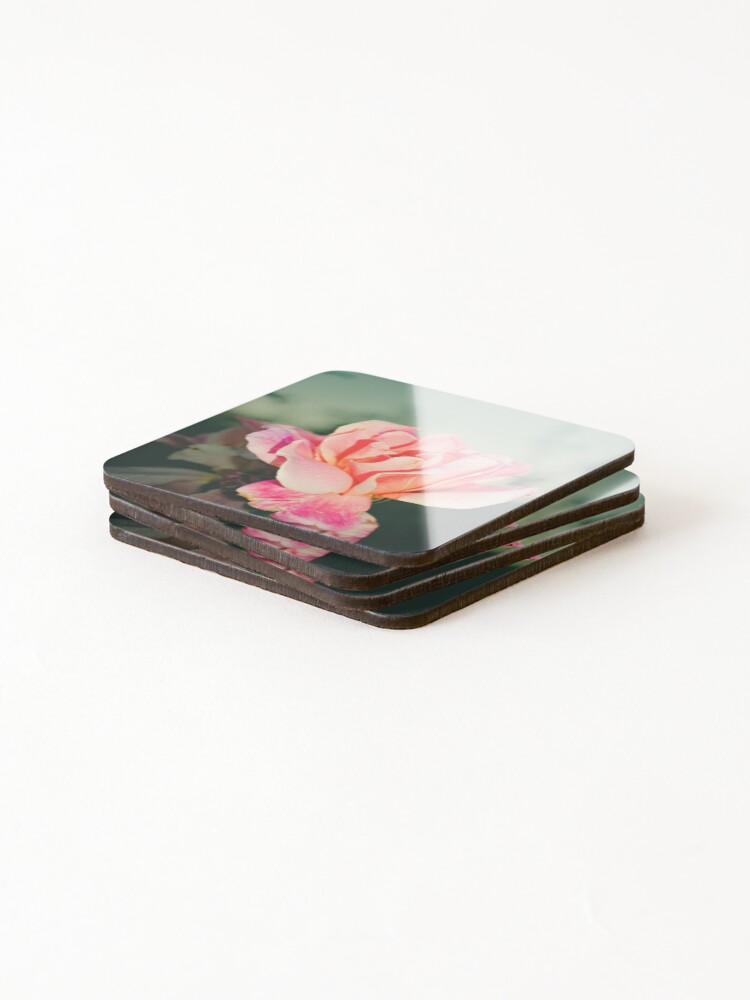 Thumbnail 4 of 5, Coasters (Set of 4), Rose designed and sold by RJsphotography.