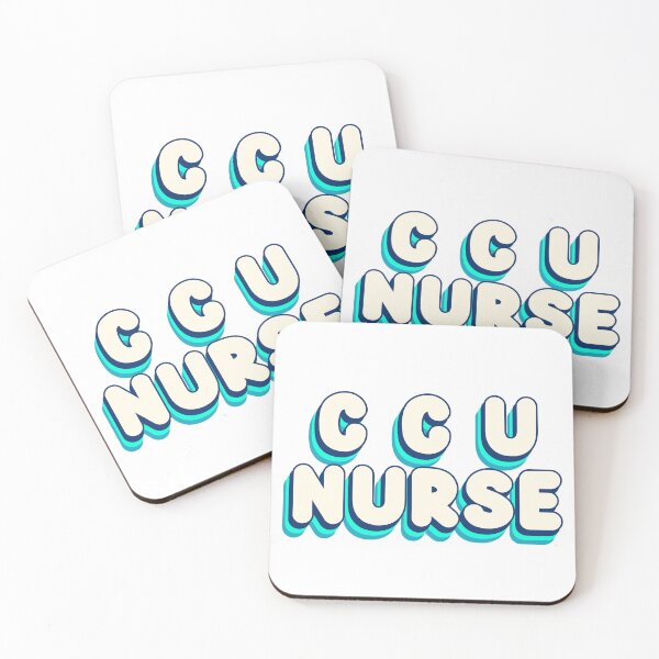 Artikelvorschau, CCU-Krankenschwester (Retro Aqua) entworfen und verkauft von Whackadoodletee.