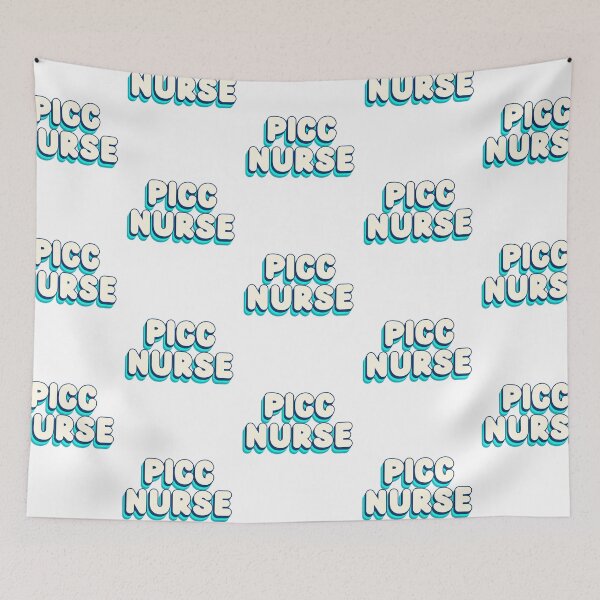 Item preview, PICC Nurse (Retro Aqua) designed and sold by Whackadoodletee.