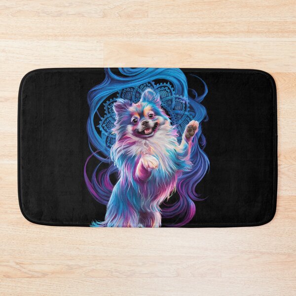 Item preview, Colorful Playful Pomeranian designed and sold by RedTamah.