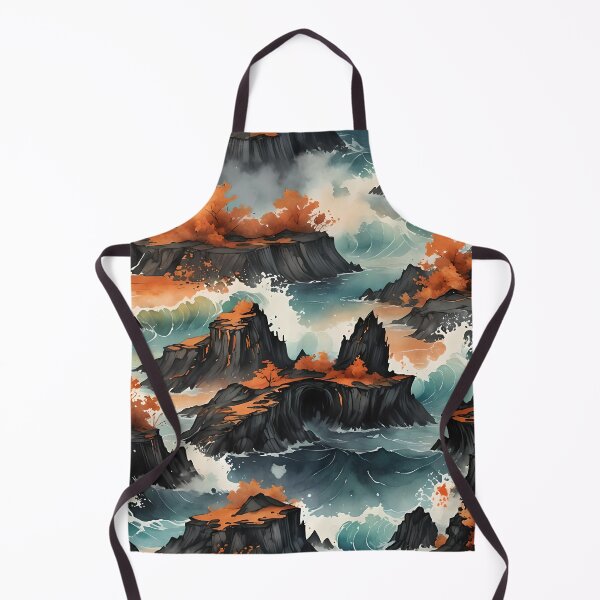 Item preview, The fire sea scapes on a remote island. designed and sold by murielsfaith.