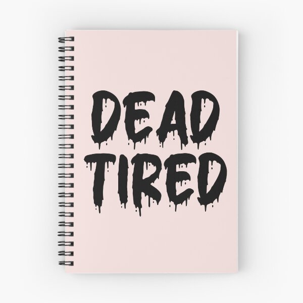 Item preview, BLACK ON PINK DEAD TIRED BLOOD DRIP designed and sold by RomeArtCo.