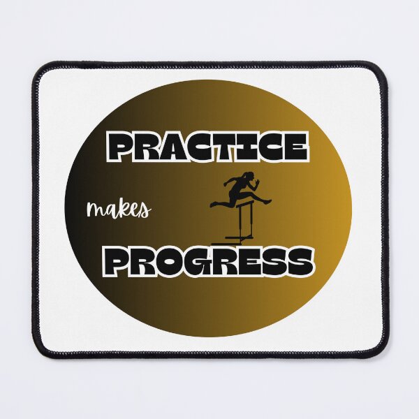 Item preview, practice makes progress, hurdle designed and sold by IFarty.