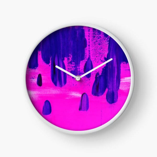 Drops - Hot Pink Clock