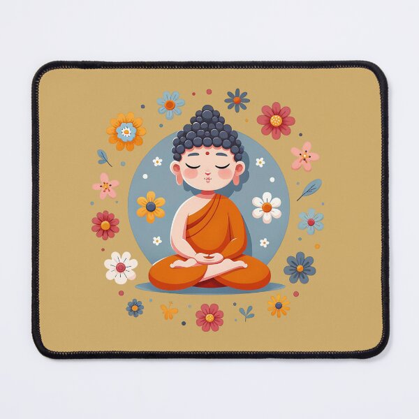 Item preview, Tranquil Flower Buddha designed and sold by Rokoyo Prints.