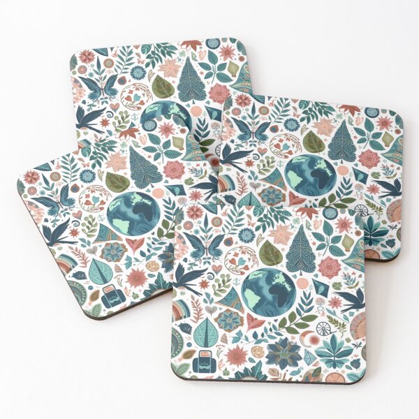 Item preview, The Natural Beauty of the Earth: A Vibrant Ecological Pattern designed and sold by Karina Creative Studio.