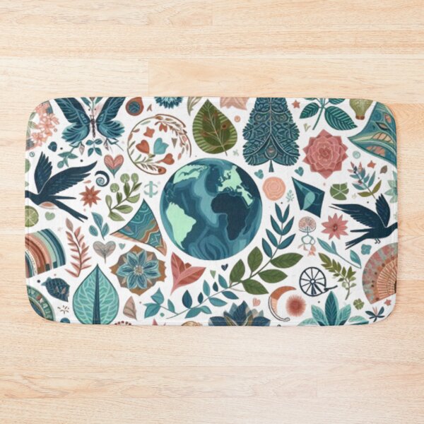 Item preview, The Natural Beauty of the Earth: A Vibrant Ecological Pattern designed and sold by Karina Creative Studio.