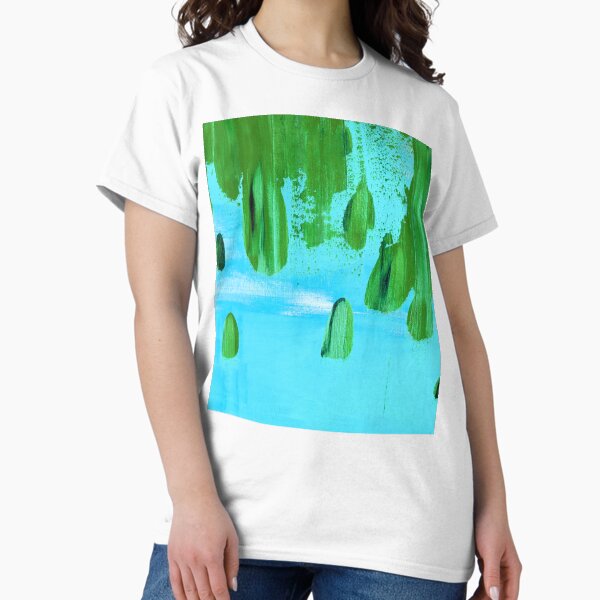 Drops - Teal Classic T-Shirt