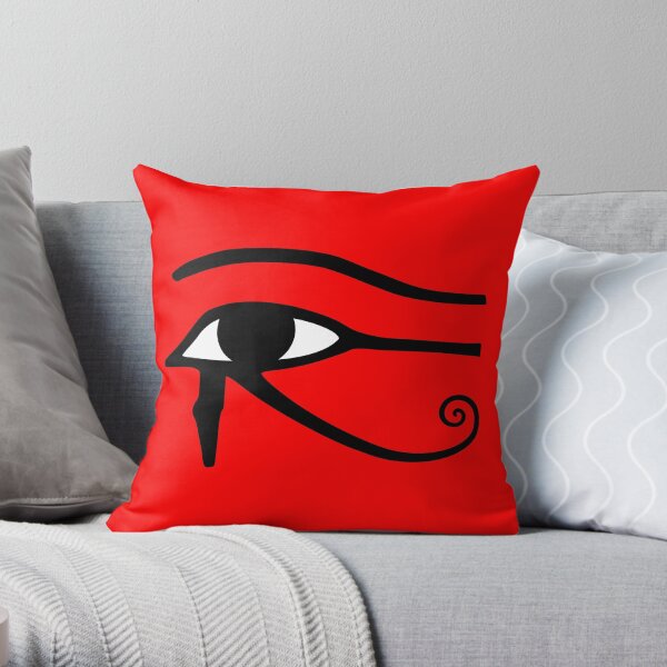 Egyptian Eye of Horus Throw Pillow
