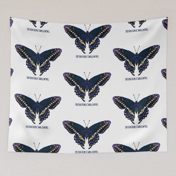 Item preview, Eastern Black Swallowtail Butterfly - Digital Drawing designed and sold by Manda Lyn LaCorte.