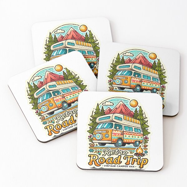 Item preview, Retro Road Trip: Vintage Camper Van designed and sold by Peelya.
