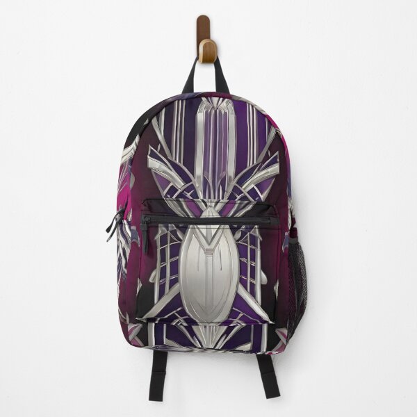 Item preview, Art Nouveau Silver and Fuchsia Pattern designed and sold by SloganExpress.