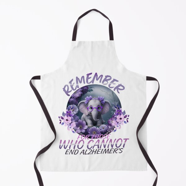Item preview, Remember For Those Who Cannot End Alzheimer's Purple dementia Elephant end Alz designed and sold by Smix Pixels.