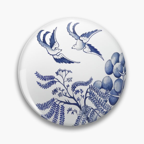 Item preview, Blue Willow Watercolor designed and sold by KimberlyShawArt.