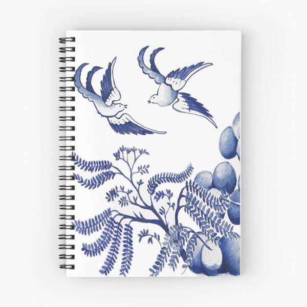 Item preview, Blue Willow Watercolor designed and sold by KimberlyShawArt.