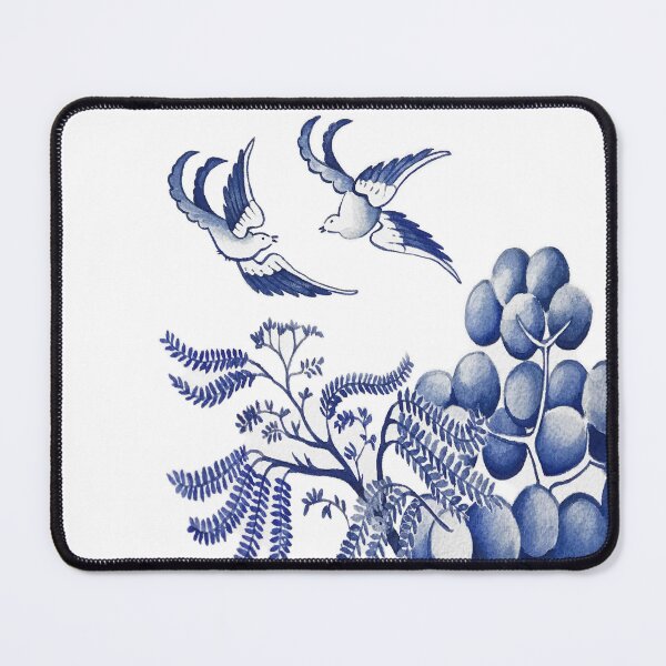 Item preview, Blue Willow Watercolor designed and sold by KimberlyShawArt.