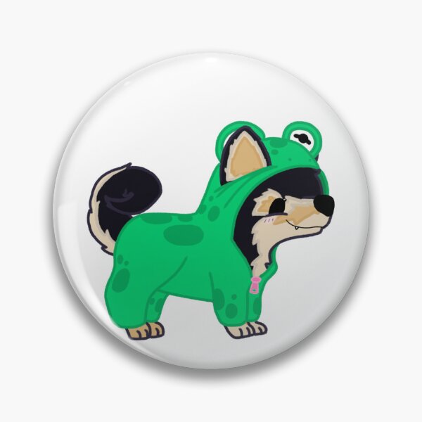 Item preview, Shiba Inu in a Froggy Costume  designed and sold by Sarah Reed.