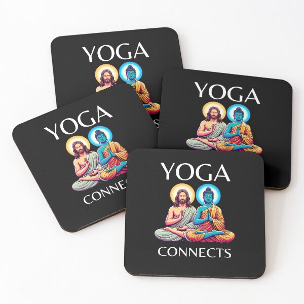 Item preview, YOGA CONNECTS Religion Buddha Jesus designed and sold by DivineMovement.