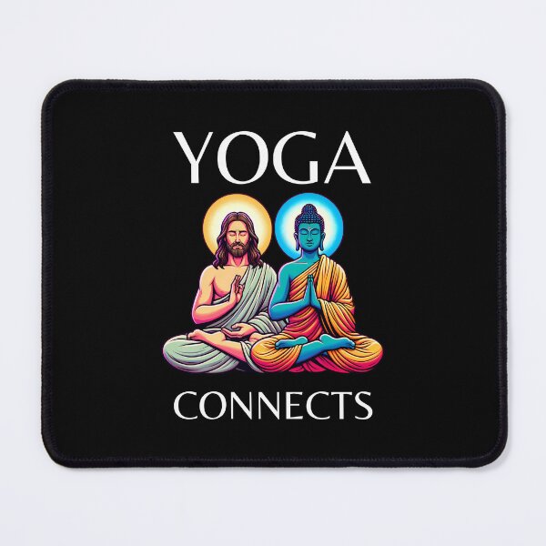 Item preview, YOGA CONNECTS Religion Buddha Jesus designed and sold by DivineMovement.