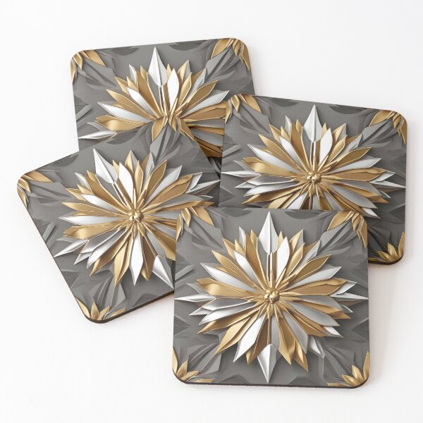 Aperçu de l'œuvre Fleur Abstraite Art Déco Nouveau créée et vendue par SloganExpress.