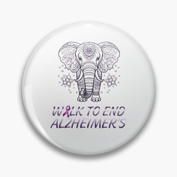 Item preview, Walk To End Alzheimer's Purple dementia Elephant end Alz designed and sold by Smix Pixels.