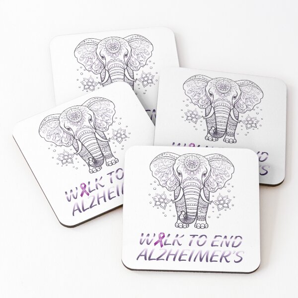 Item preview, Walk To End Alzheimer's Purple dementia Elephant end Alz designed and sold by Smix Pixels.