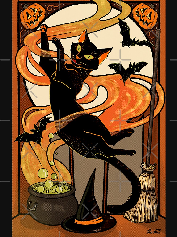 Thumbnail 7 of 7, Classic T-Shirt, Th witches familiar designed and sold by HollyPierson.