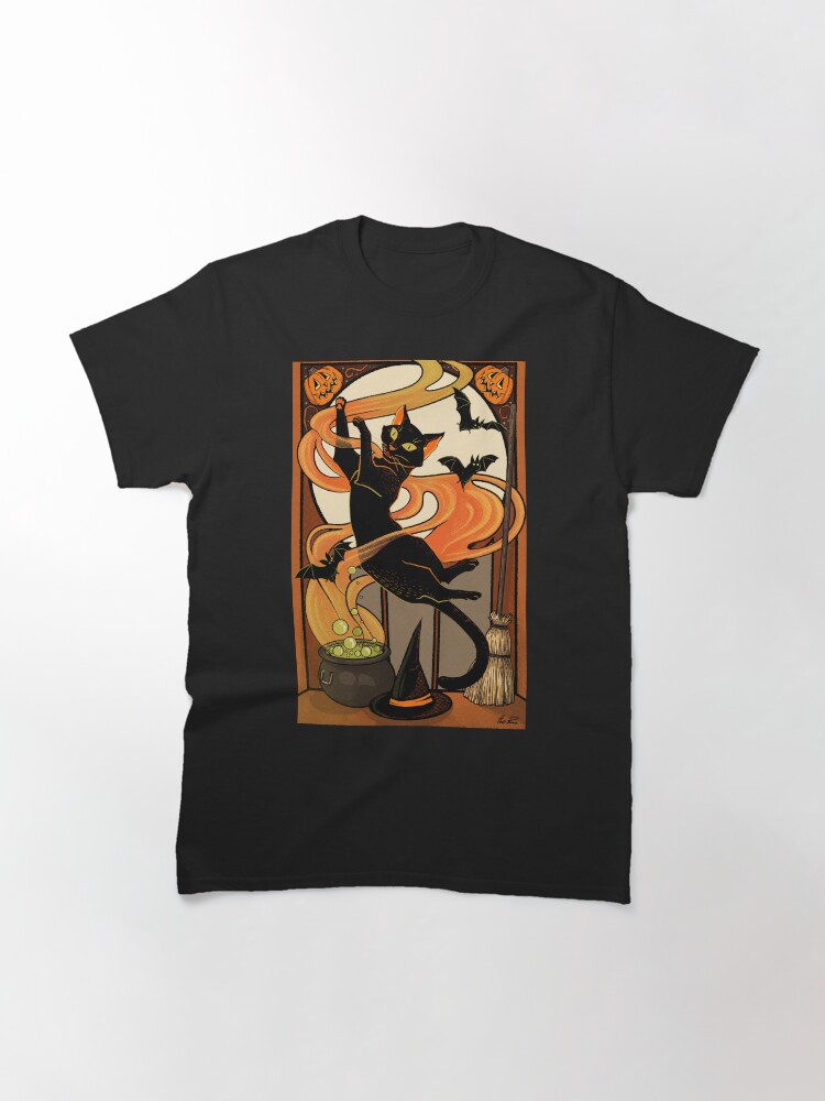 Thumbnail 3 of 7, Classic T-Shirt, Th witches familiar designed and sold by HollyPierson.