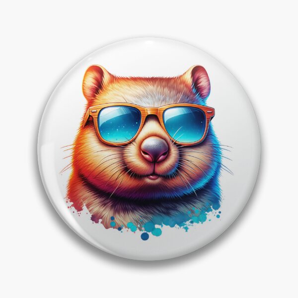 Item preview, Wombat Wearing Sunglasses designed and sold by TheAnimalZ00.