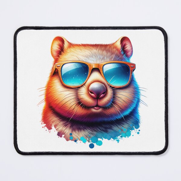 Item preview, Wombat Wearing Sunglasses designed and sold by TheAnimalZ00.