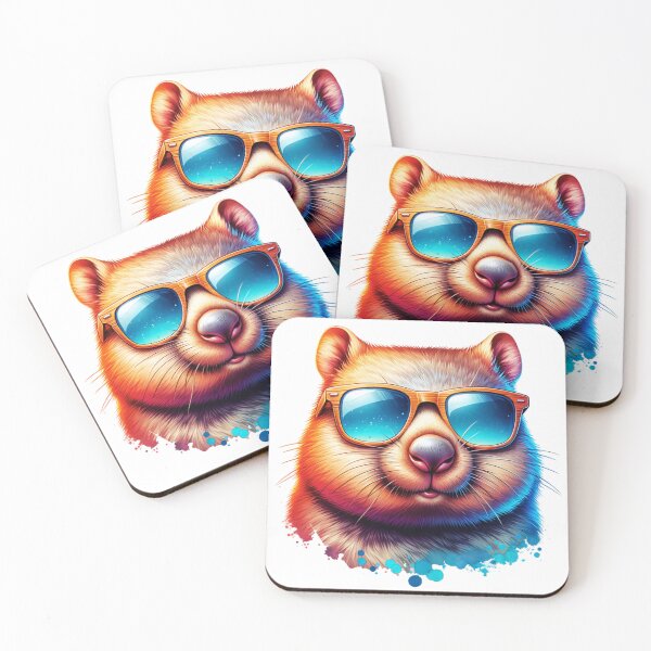 Item preview, Wombat Wearing Sunglasses designed and sold by TheAnimalZ00.