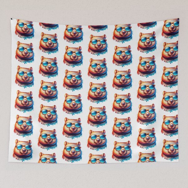 Item preview, Wombat Wearing Sunglasses designed and sold by TheAnimalZ00.
