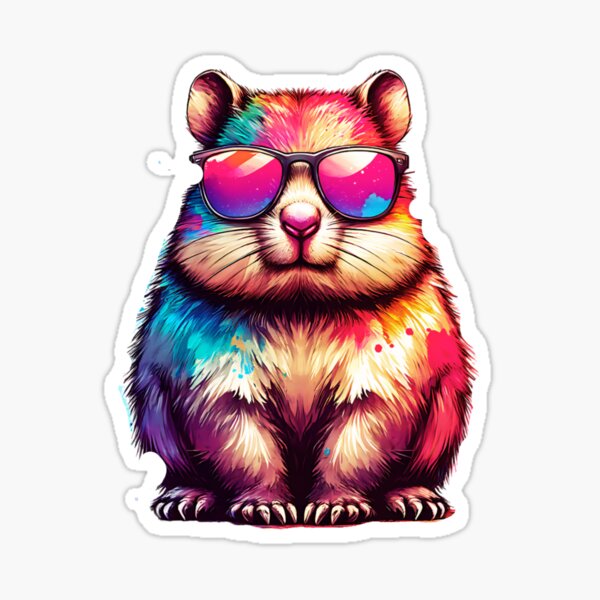 Vista previa del artículo con la obra «wombat fresco», diseñado y vendido por TheAnimalZ00.