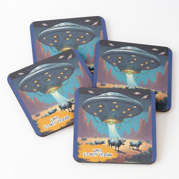 Item preview, UFO is not vegan - UFO day  designed and sold by PXEpic.