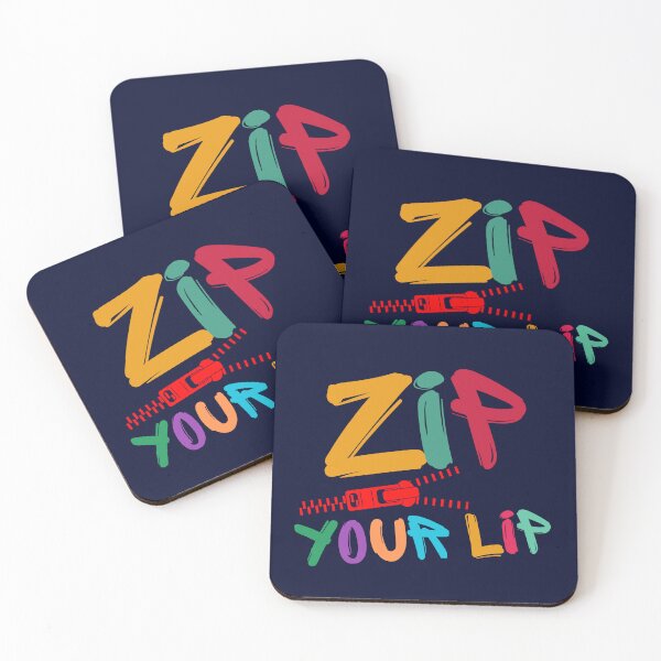 Item preview, ZIP YOUR LIP! - sarcastic funky colorful text designed and sold by SharingLove.