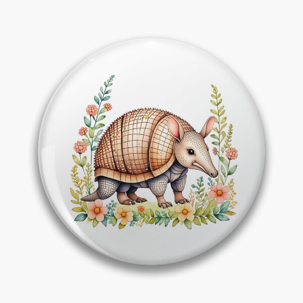 Item preview, Armadillo And Flowers designed and sold by TheAnimalZ00.