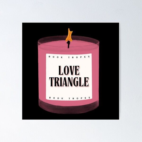 Item preview, Love Triangle Book Tropes Candle designed and sold by notastranger.
