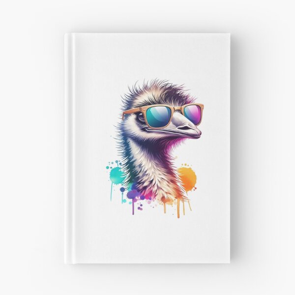 Item preview, Watercolor Emu Wearing Sunglasses designed and sold by TheAnimalZ00.