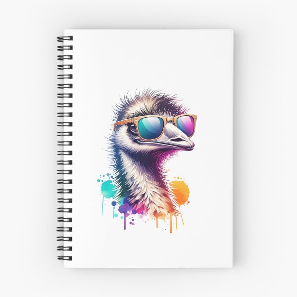 Item preview, Watercolor Emu Wearing Sunglasses designed and sold by TheAnimalZ00.