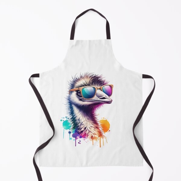 Item preview, Watercolor Emu Wearing Sunglasses designed and sold by TheAnimalZ00.
