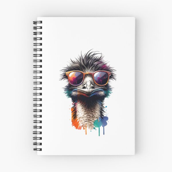 Item preview, Watercolor Emu Wearing Sunglasses designed and sold by TheAnimalZ00.
