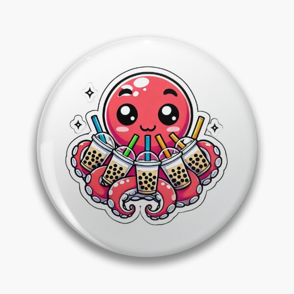 Item preview, Boba Loving Octopus   designed and sold by MaulCabral Designs.